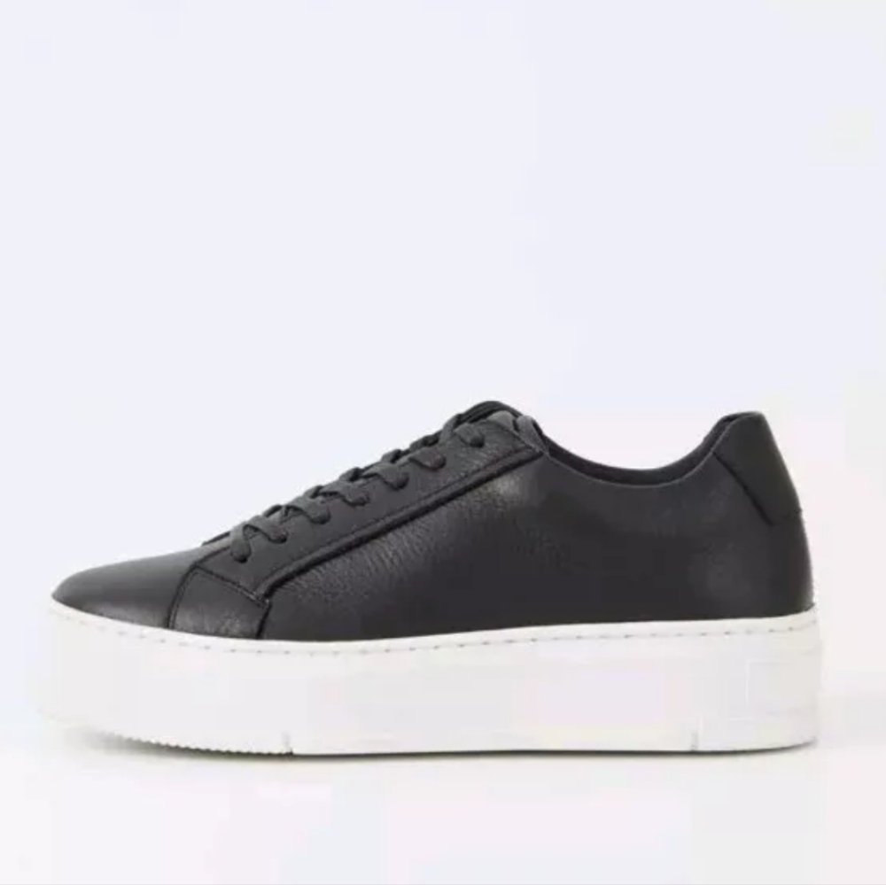 Vagabond Judy Black Leather Platform Sneakers - Picture 12 of 13